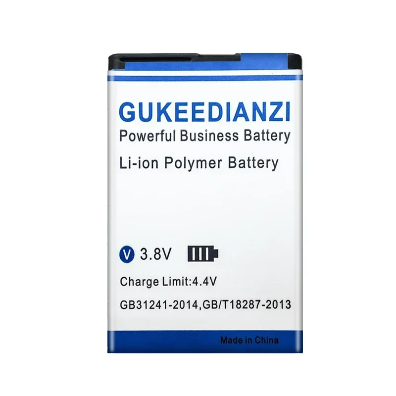 Новый аккумулятор GUKEEDIANZI на 3400 мАч для Nokia 5220XM 6730 детской модели 6303C 5220 6730c C5 6303i BL 5CT