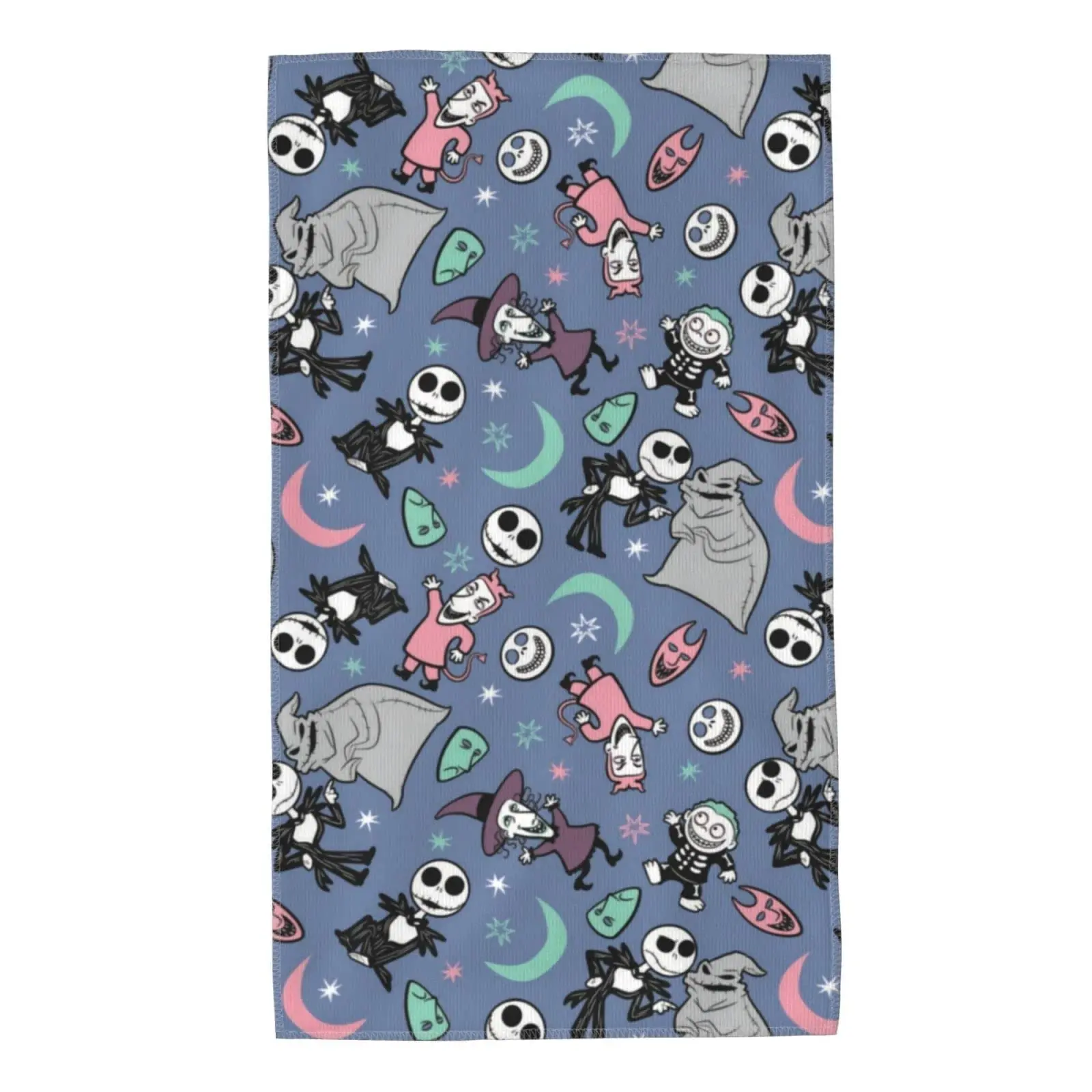 

HappyDaddy Decorations Hand Towels The Night Before Christmas Microfiber Absorbent Towel 27.5x16in