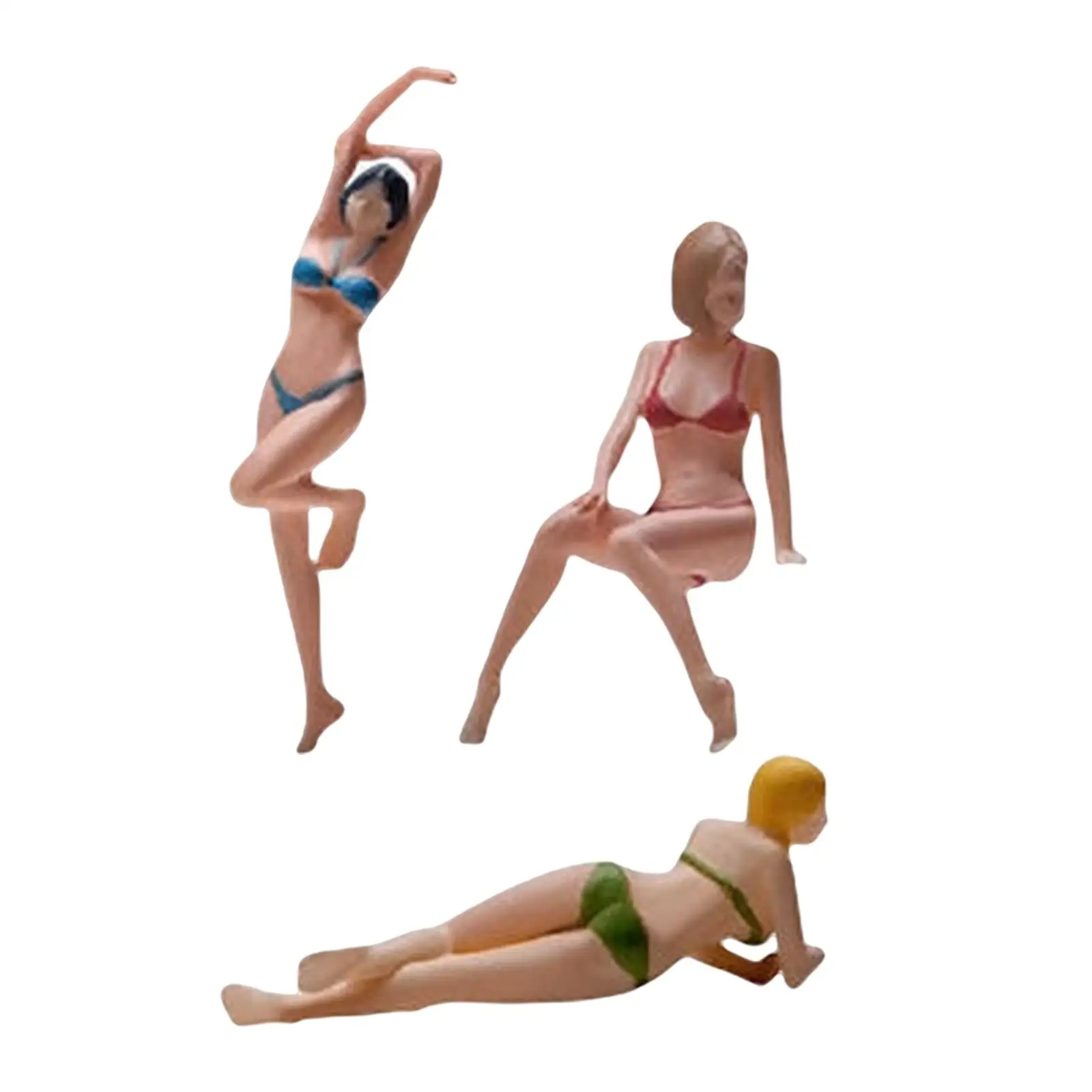 

1:64 фигурки, миниатюрные игрушки из смолы, имитация женских фигурок для проектов «сделай сам»