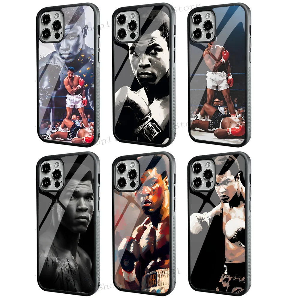 Чехол для телефона Boxer M-Muhammad Ali чехлы мобильных телефонов iPhone 15 14 13 Pro Max 11 12 Mini Alex