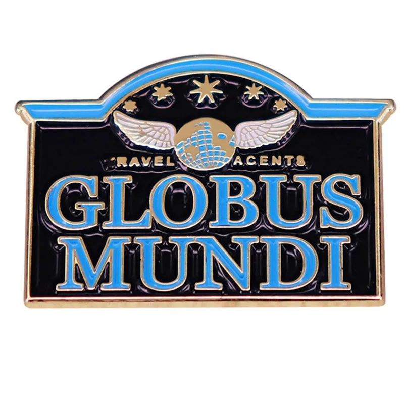 

Wizarding World Globus Mundi Travel Agents Brooch Enamel Pin Brooches Metal Badges Lapel Pins Jacket Jewelry Accessories Gifts