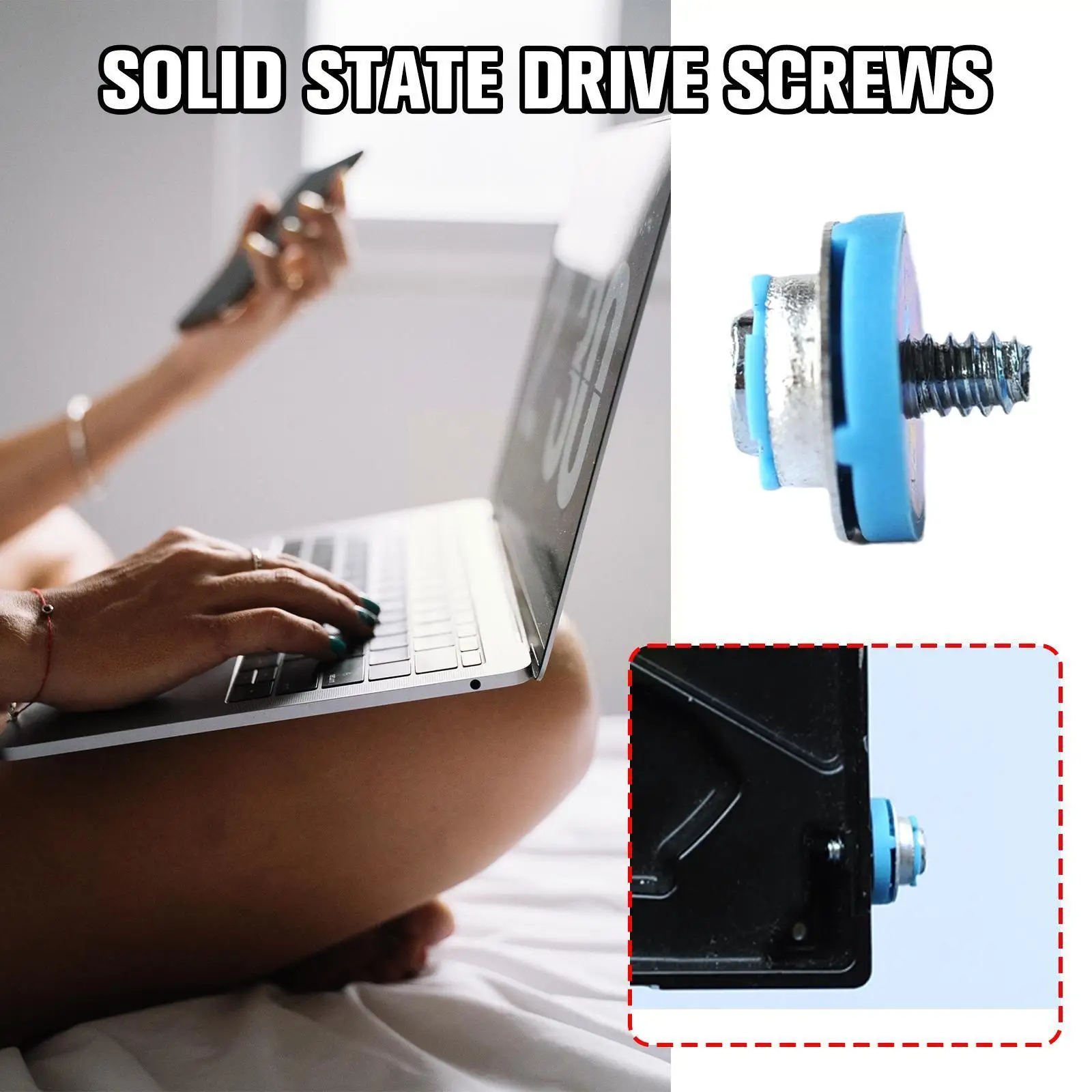 

1/2/4pc Blue Screw For HP 3.5 HDD DC7800 DC7900 8000 For Hard Disk Screws For Elitedesk 2.5" State Or 3.5" Mechanical Hard W8A7