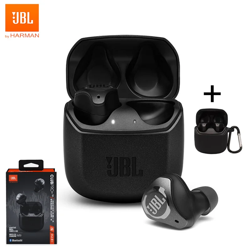JBL-auriculares inalámbricos CLUB PRO + TWS Ture, cascos deportivos con Bluetooth 5,1, cancelación de ruido, impermeables, con micrófono y estuche de carga