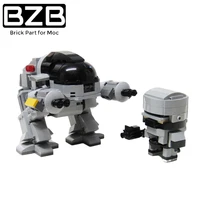 bzb moc mecha role combat policemen assemble building blocks set educational puzzle toy boy kids birthday new year gifts