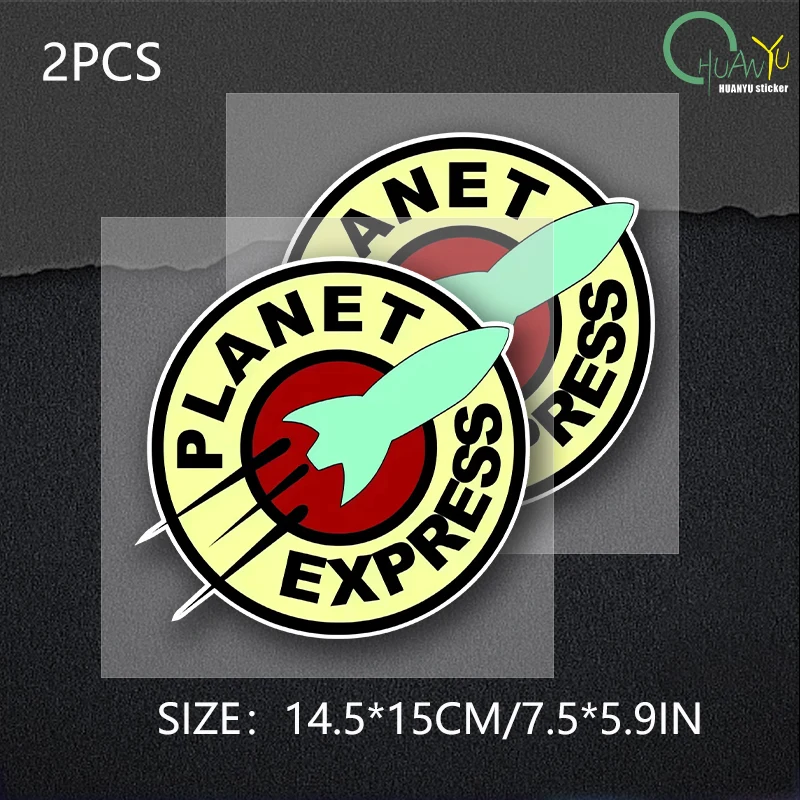 

Наклейка из ПВХ для автомобиля Planet Express, водонепроницаемая на бампере, заднее окно, ноутбук, холодильник