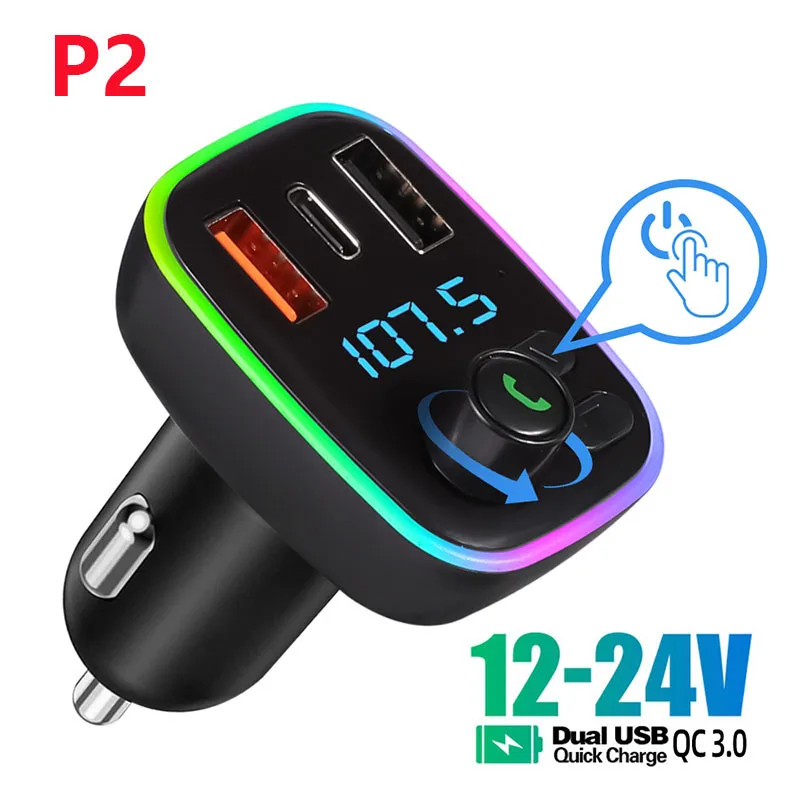 

Автомобильный FM-трансмиттер с поддержкой Bluetooth 5,0 и двумя USB-портами