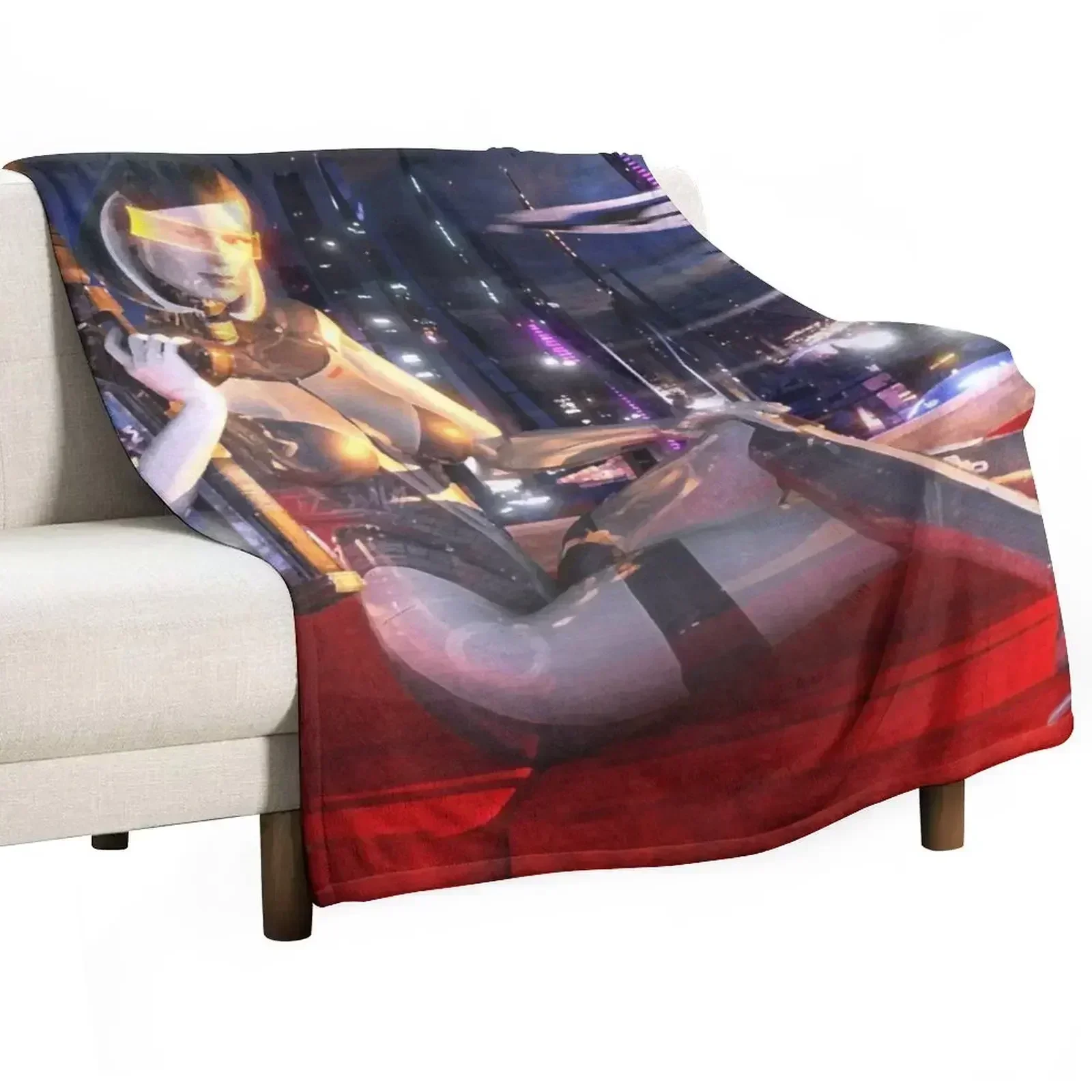 Массовый эффект 3: EDI цифровая блестящая картина пледы плюшевые декоративные