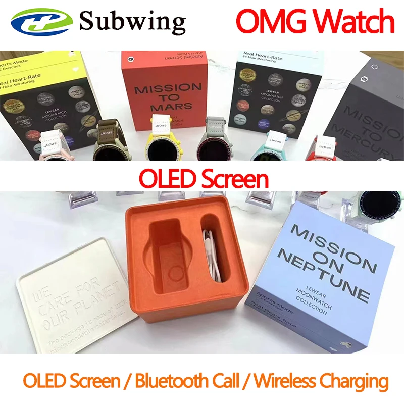 Смарт-часы OMG с OLED-экраном, 2023 дюйма