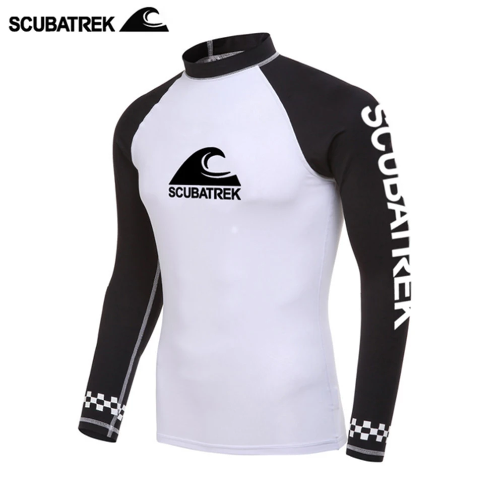 

Men Swimsuit Swimming T-shirt Beach UV Protection Swimwear Rash Guard Long Sleeve Surfing Diving Swimsuit Surf T-shirt Rashguard