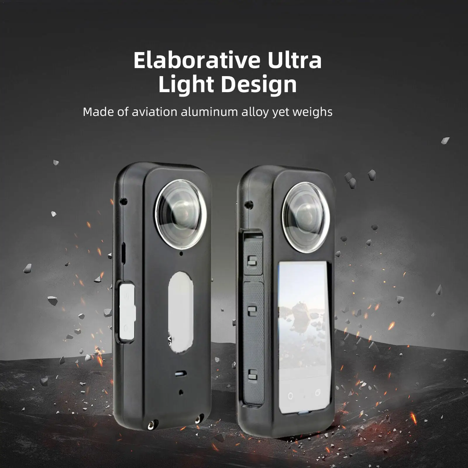 

Металлическая эффективная клетка для Insta360 X3, защитная рамка и Защитная крышка для объектива Insta360 X3, аксессуары для экшн-камеры Y3b5