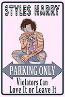 vintage metal sign metal tin signs styles harry parking only violators can love it or leave it wall art decor