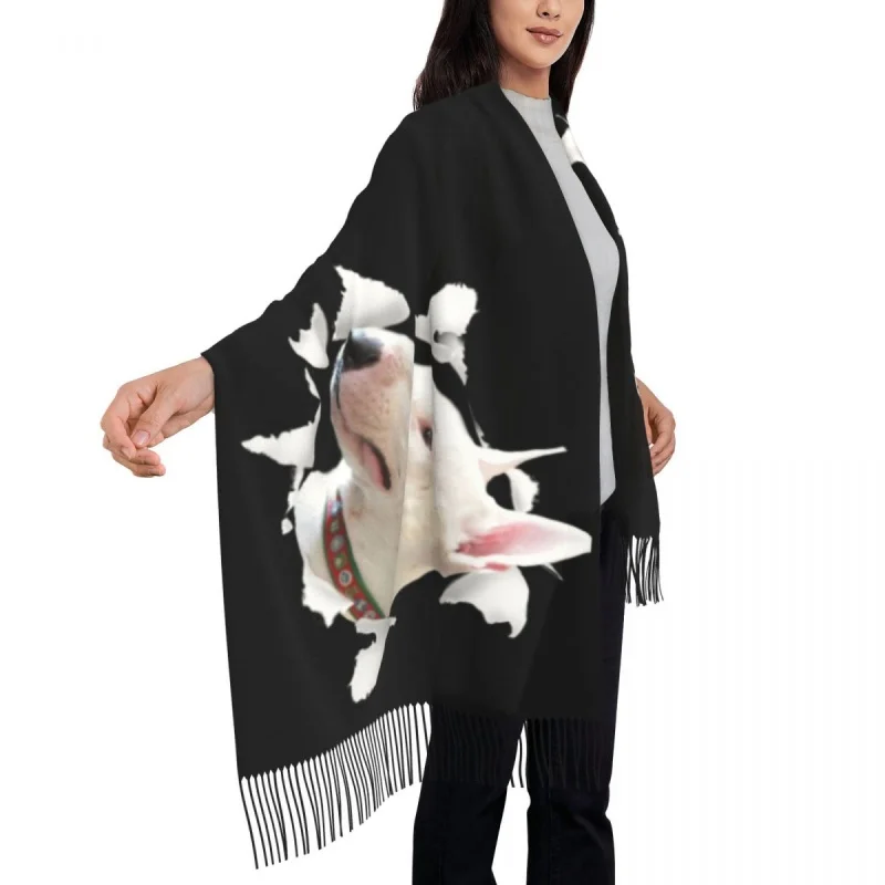 Рисунок 4 - Забавный шарф с принтом Бультерьера на заказ