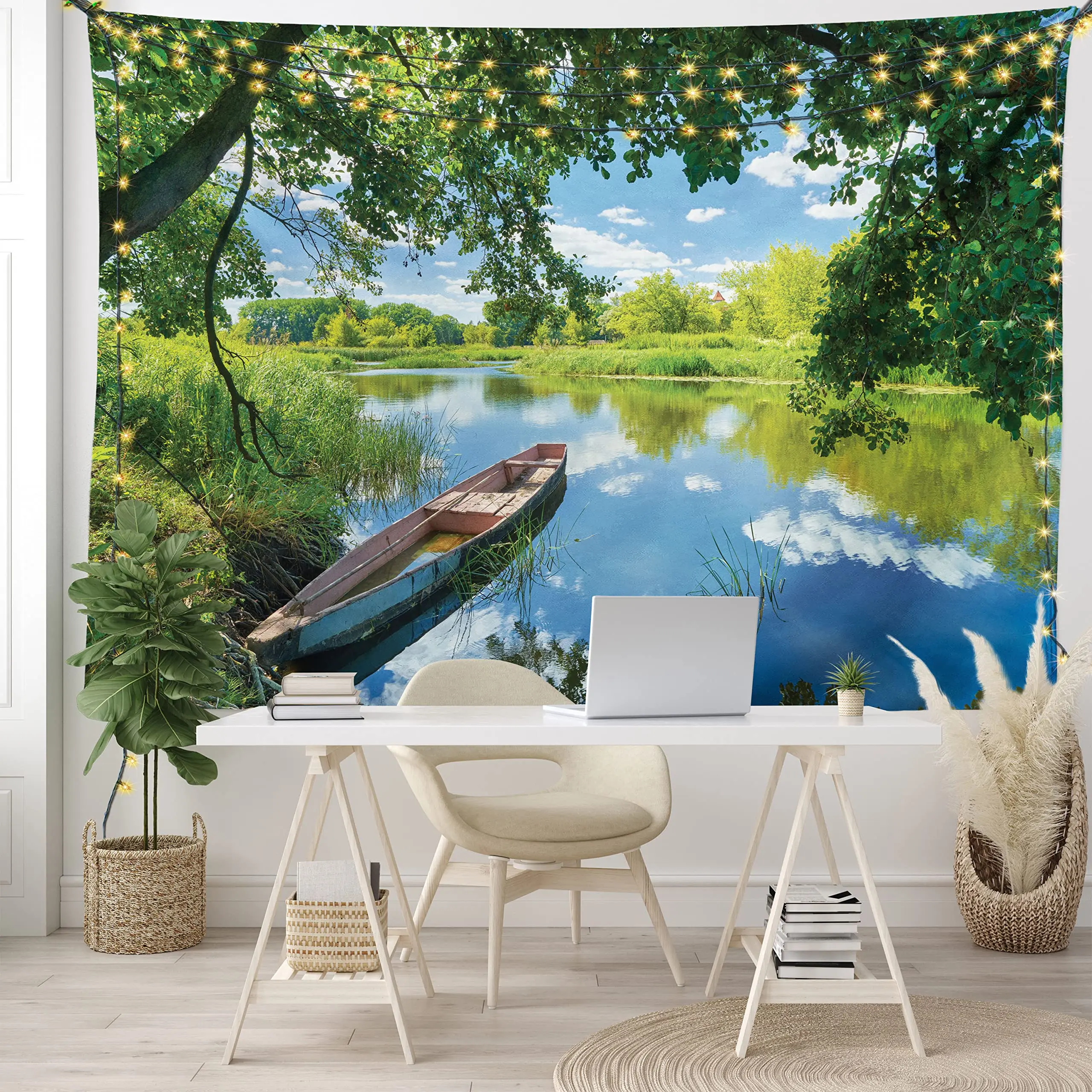 

Речное отражение, природа, фотообои, горы, горы, гобелен, настенное украшение для спальни, гостиной, общежития, Декор