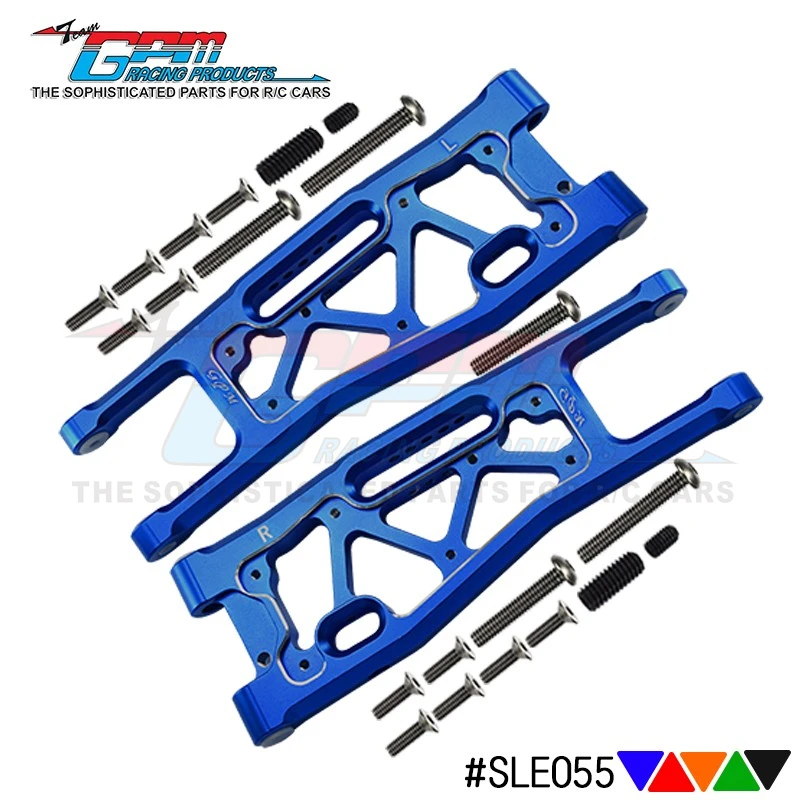 

Детали GPM, алюминиевый сплав, передний нижний поворотный кронштейн 9530 + 9531 для TRAXXAS 1/8 кузова монстр-ТРАКА-95076-4