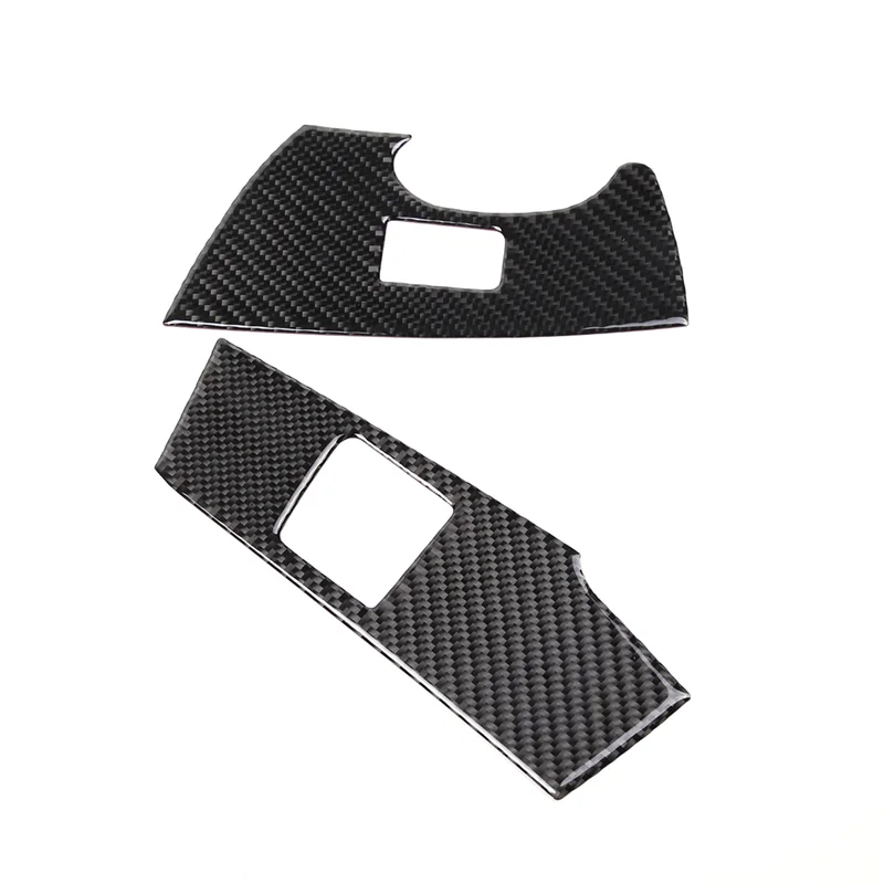 

Автомобильная наклейка из мягкого углеродного волокна на окно, стеклоподъемник, переключатель, рамка, наклейка, Обложка, наклейки для C7