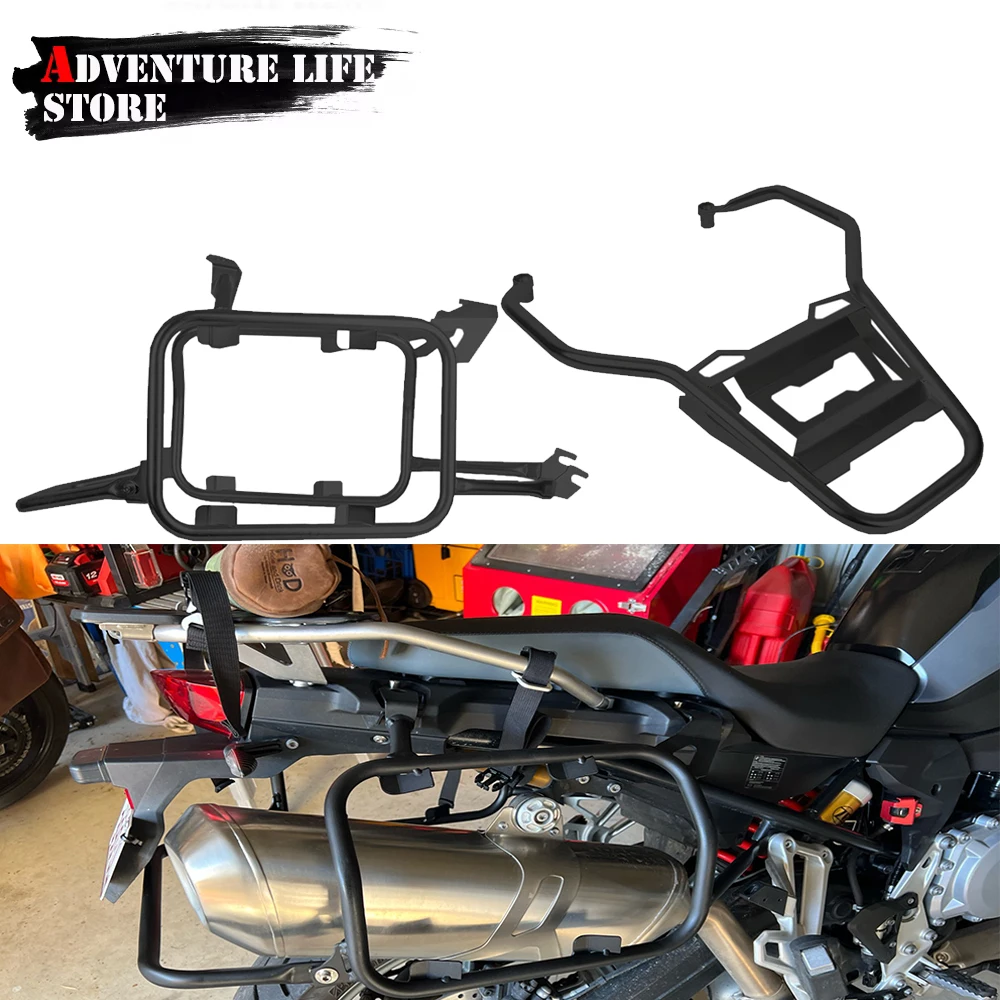 Фото Для BMW F850GS F750GS F 750GS GS850 850 GS 2018-2023 мотоциклетная стойка на корзину, кронштейн для седельной сумки, верхняя стойка для коробки, нержавеющая сталь №1