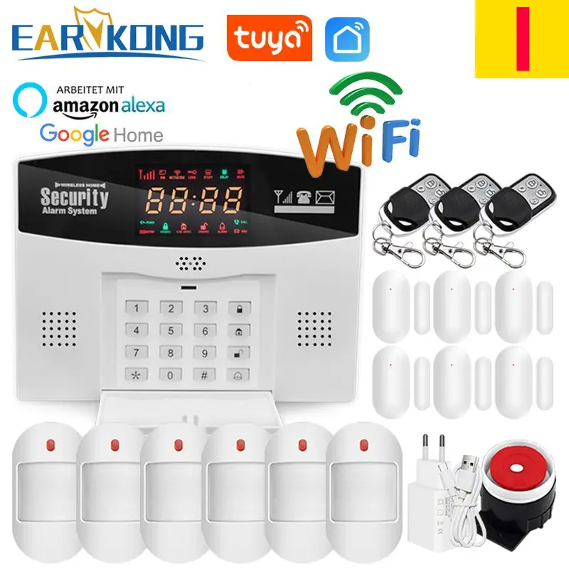 

Earykong Умная GSM охранная сигнализация Tuya