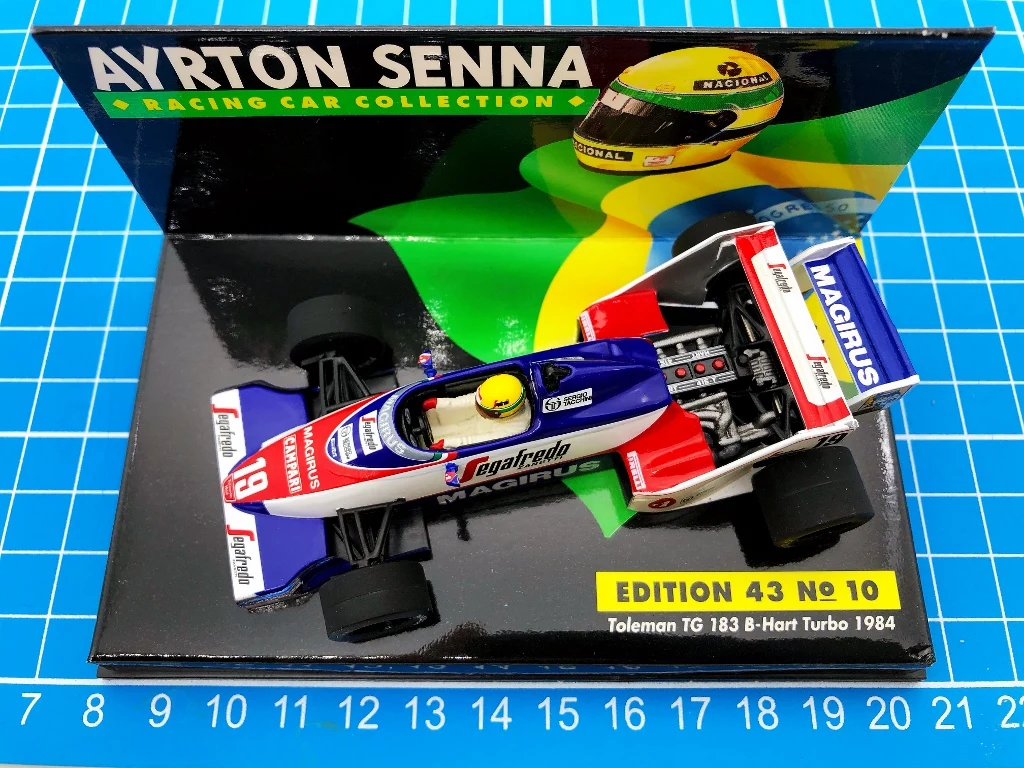 

Minichamps 1:43 F1 TG183B 1984 Senna Simulation Limited Edition Resin Metal Static Car Model Toy Gift
