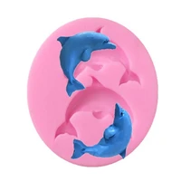 dolphin fondant cake silicone mold cookies candy mould pastry chocolate molds diy cake decorating baking tools