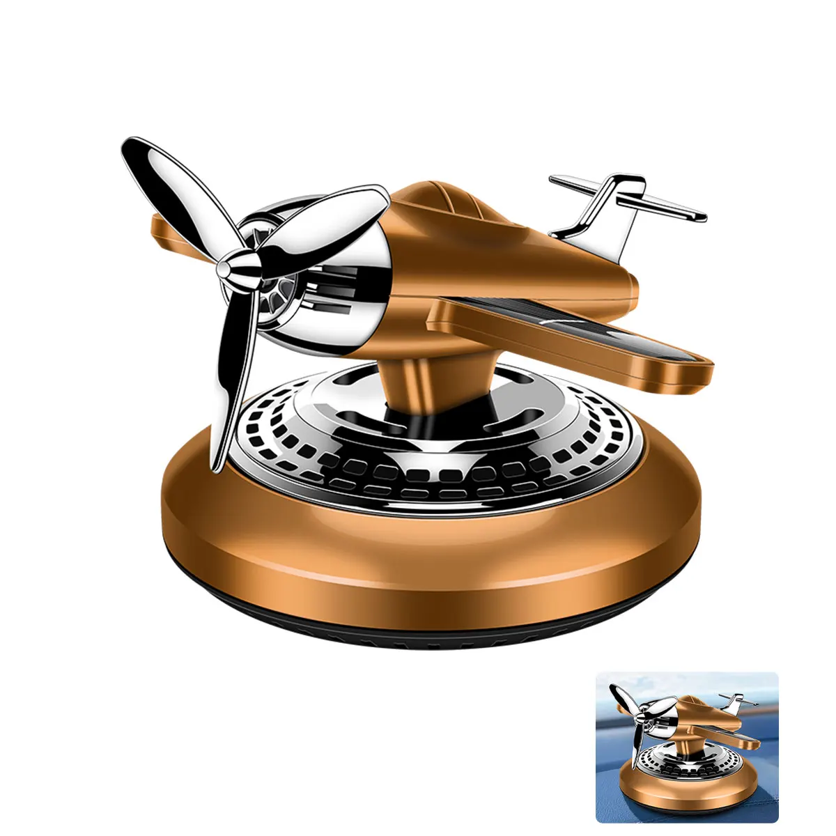 

Вращающийся Автомобильный парфюмерный диффузор на солнечной батарее освежители для автомобиля аксессуары для украшения интерьера автомобиля