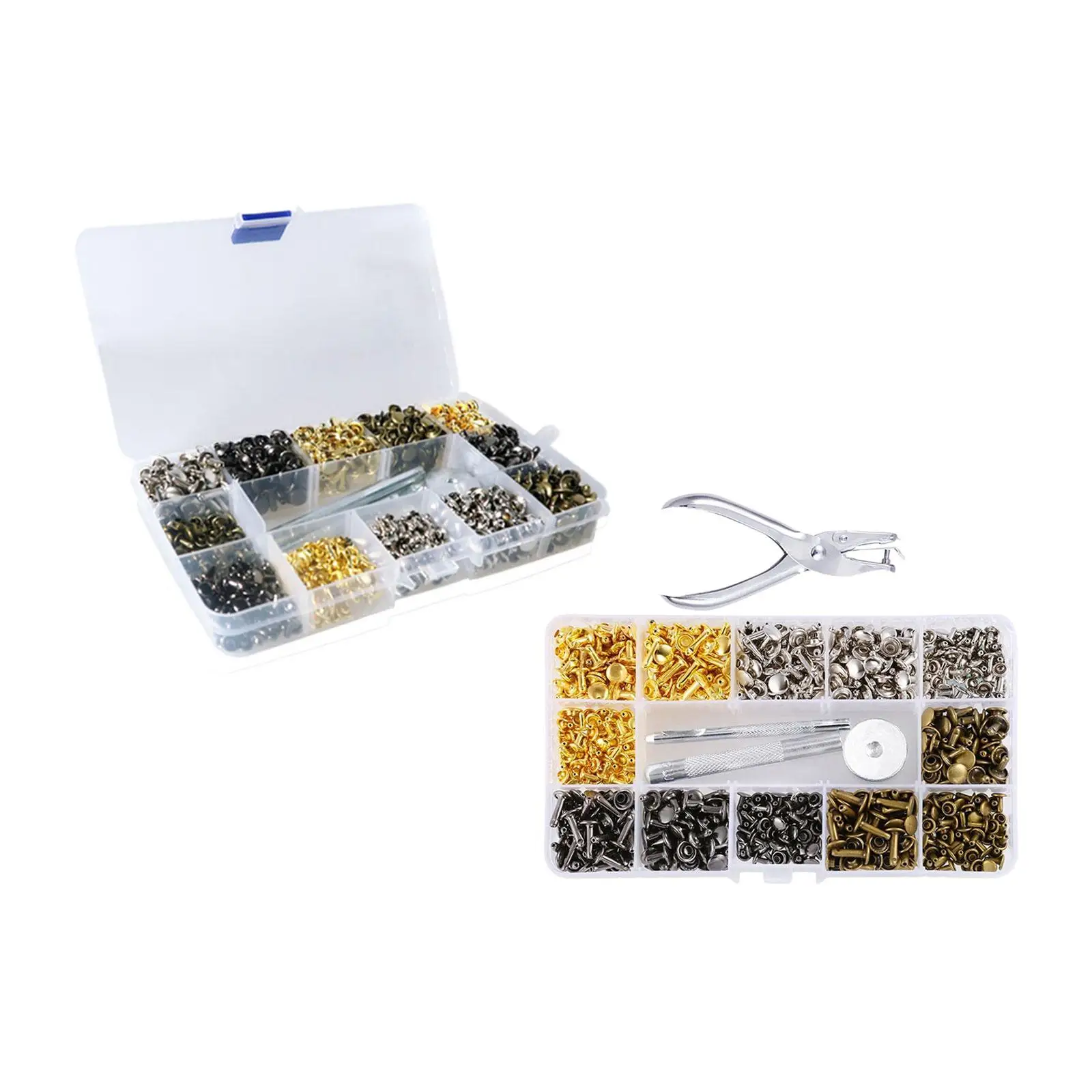 Полный Набор Металлических Люверсов С Перфоратором Для Кожаных Сумок