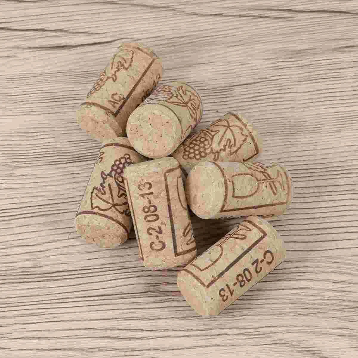 

100pcs Cork Sealing Cork Bottle Stopper Bar Tool Bottle Closure Wooden Sealing Cover