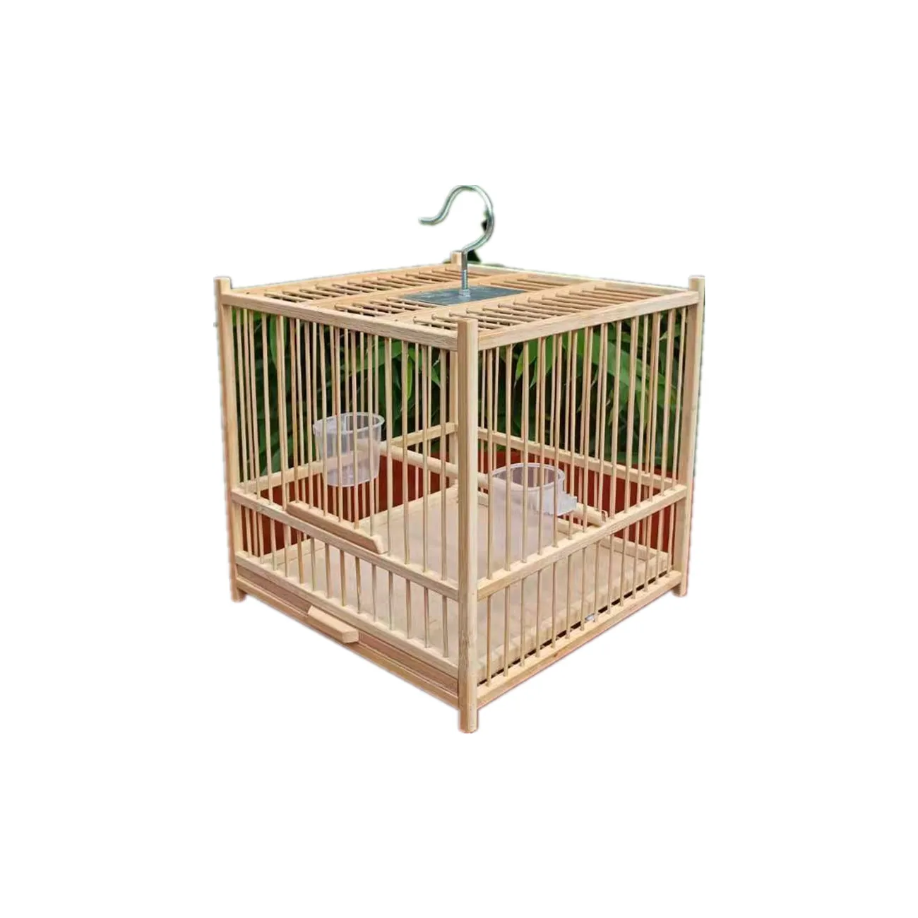 

Bamboo Small Birdcage Handmade Embroidered Eye Cage Willow Warbler Cage Soybean Cage Pearl Shell Cage