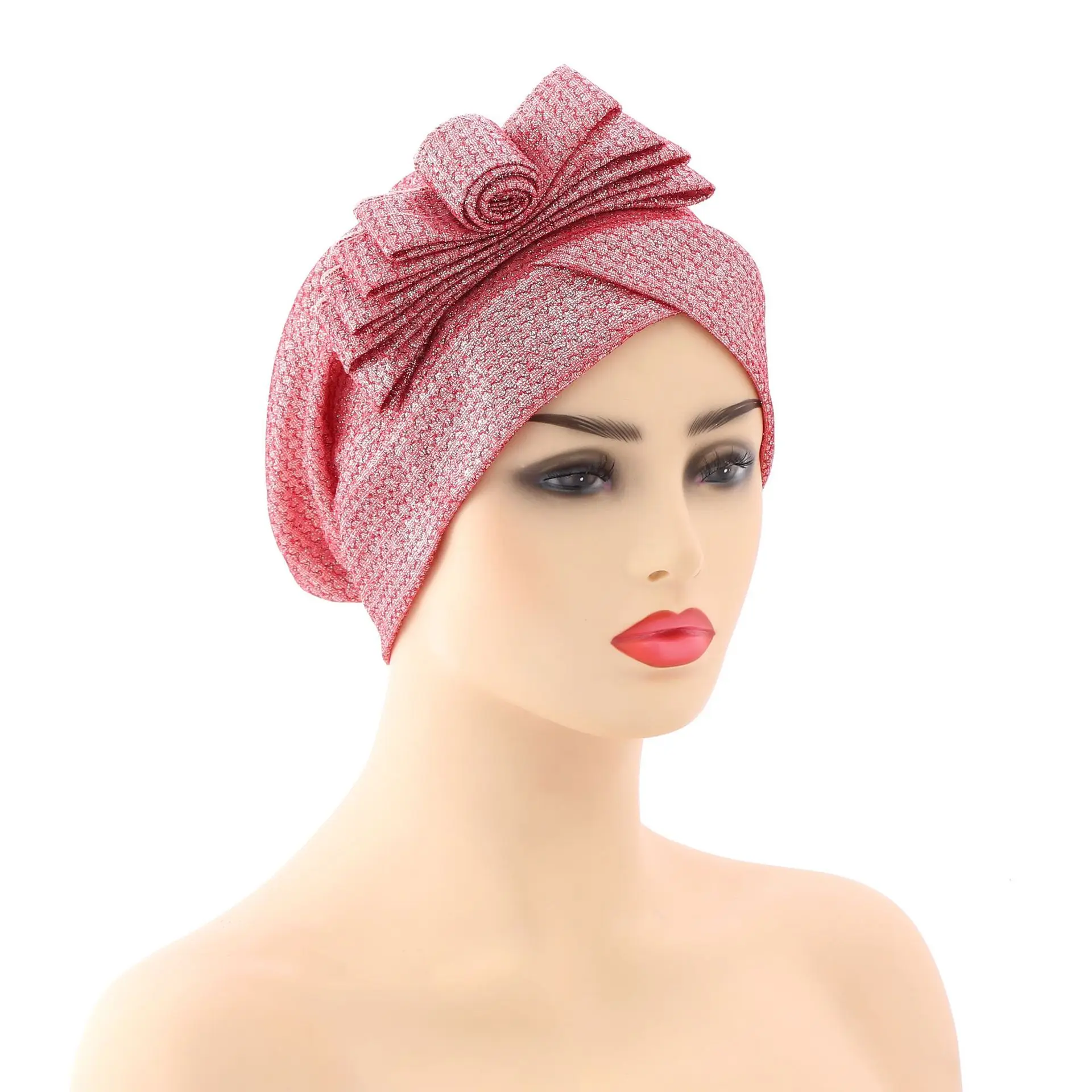 

Мусульманский тюрбан, женская шапка для ночного сна, атласная эластичная шапка, шапка для ухода за волосами, головной убор, индийский стиль