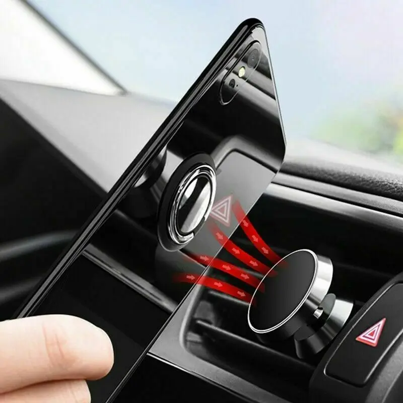 universal finger ring holder stand grip 360 degree rotating for mobile phone car magnetic mount phone back sticker pad bracket free global shipping