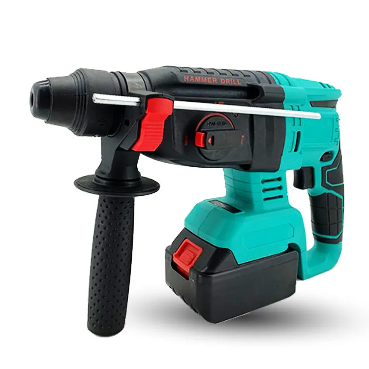 

21V Battery Brushless Heavy Duty Power Hammer Drills SDS-plus Adjustable Handle 980 RPM Cordless hammer drill machine