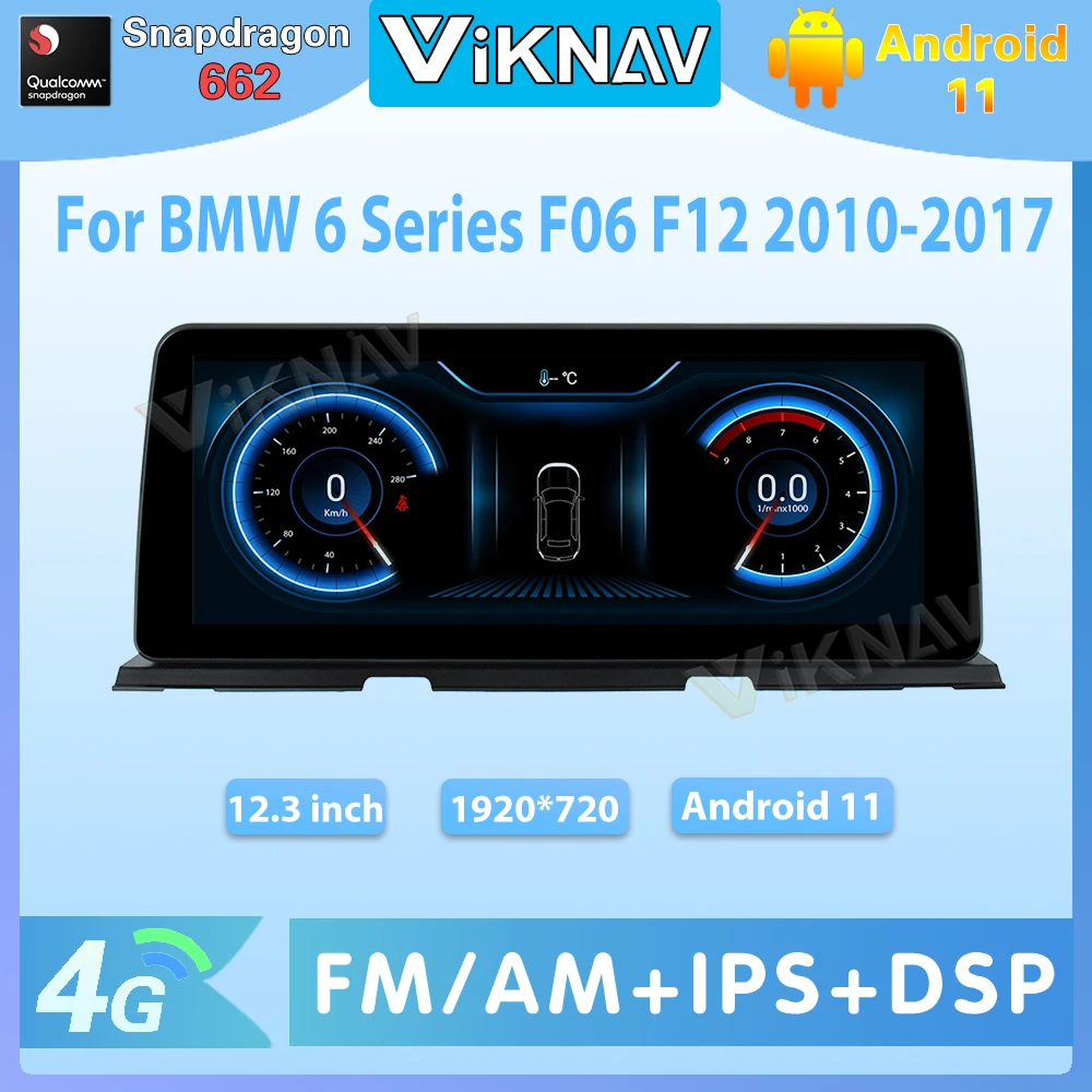 

Автомагнитола 2DIN, 12,3 дюйма, Android 11, для BMW 6 серии F06 F12 2010-2017 EVO CIC NBT, GPS-навигация, DVD, мультимедийный плеер