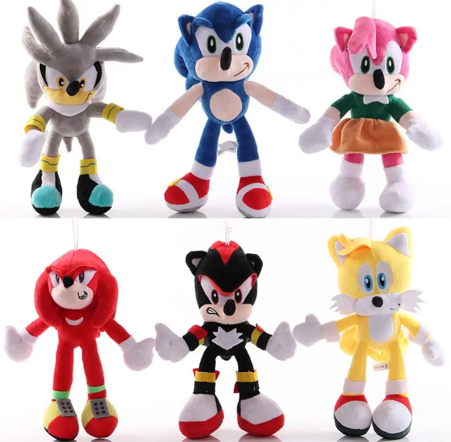 

Cute 1PC Super Sonic The Hedgehog Anime Plush Soft Toys 23cm Shadow Hedgehog Stuffed Kids Adults Sonic Christmas Gifts