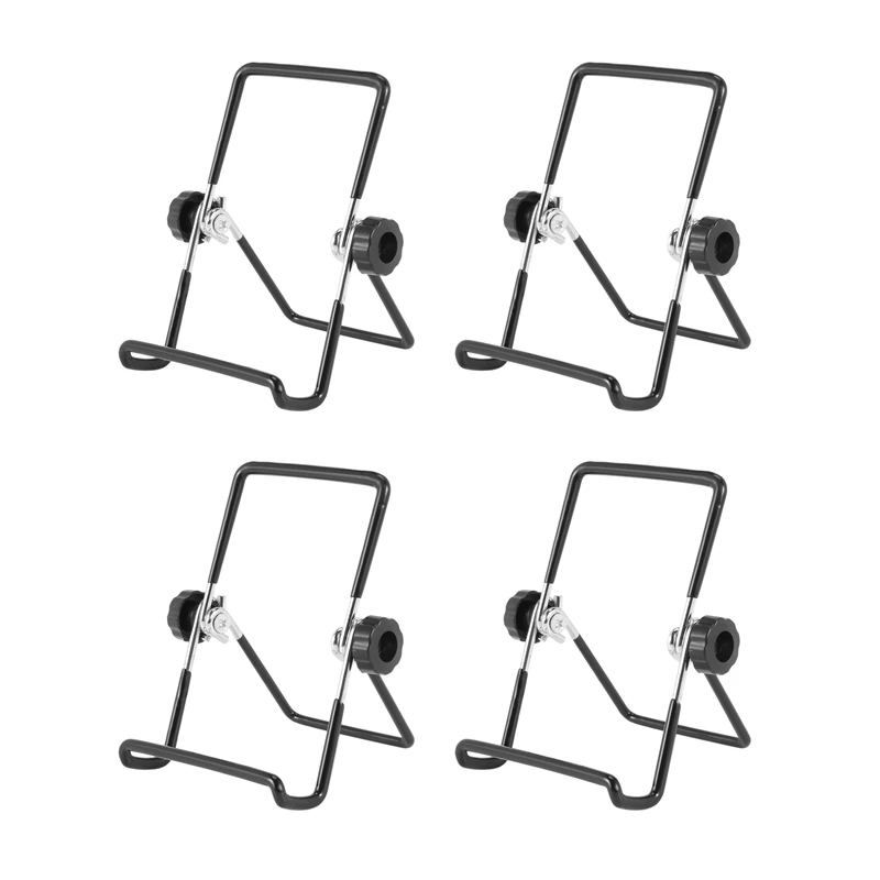 

4PCS Mason Jar Seed Sprouting Lid Stands Metal Sprouting Jar Stand Phone Ipad Tablet Stand - S (Black)