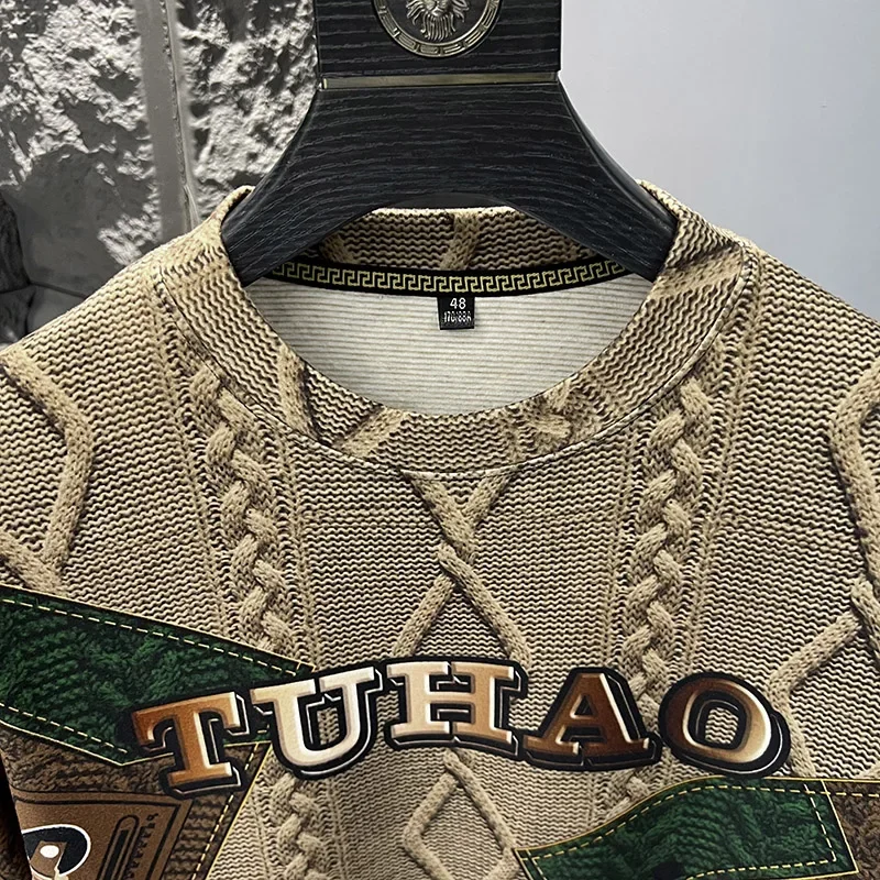 Зимние утолщенные бархатные мужские толстовки роскошные тонкие повседневные