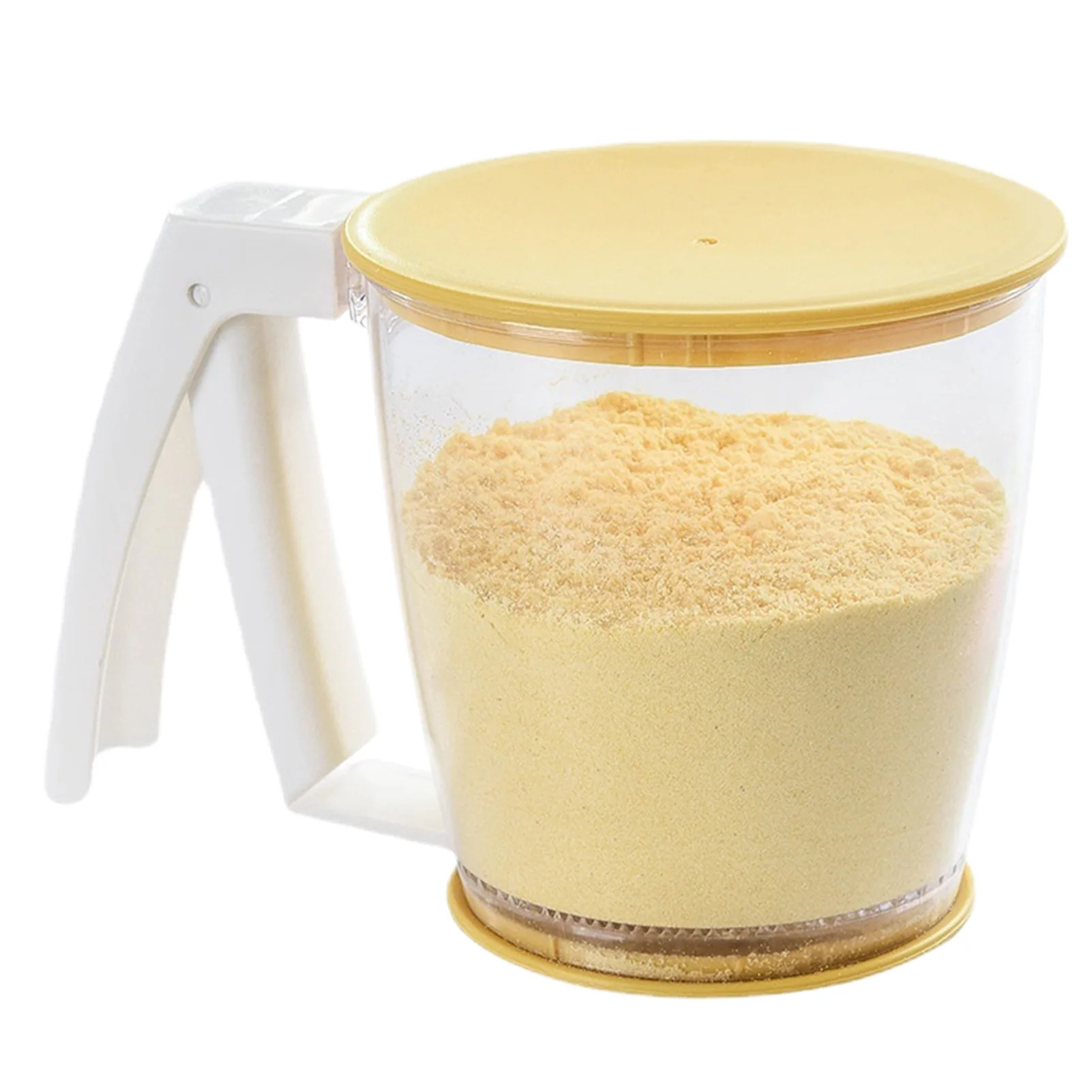 

Flour Sifter Hand-held Flour Sifters For Baking Durable Flour Strainer With Lid At The Bottom For Flour And Powdered Sugar