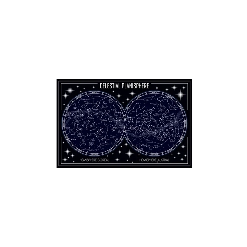 

Плакат с картой небесной планеты, французская версия