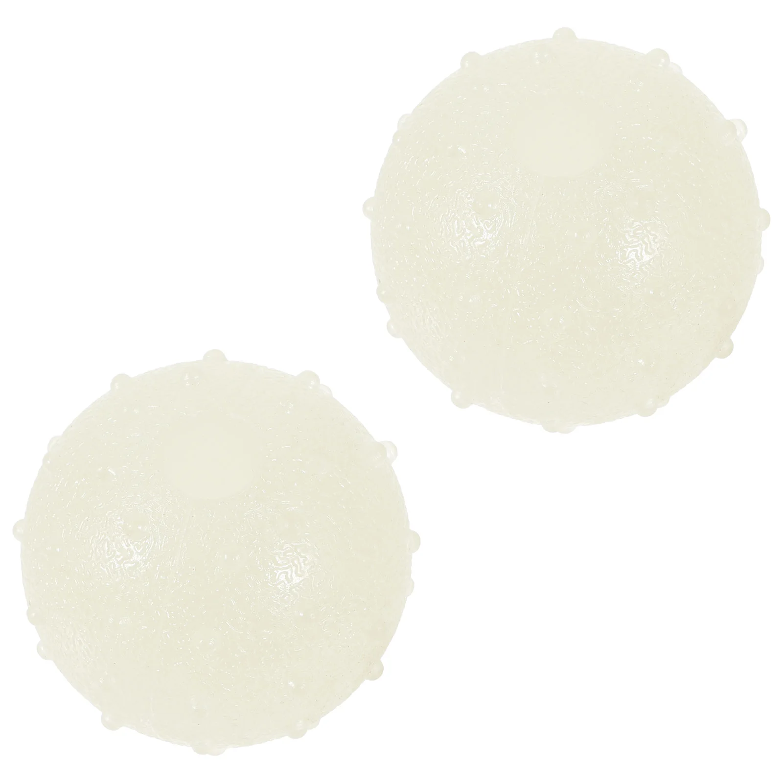 

2 Pcs Luminous Rubber Ball Outside Dog Toys Chew Bite Resistant Balls For Medium Dogs Tpr Pets Small Squeaky
