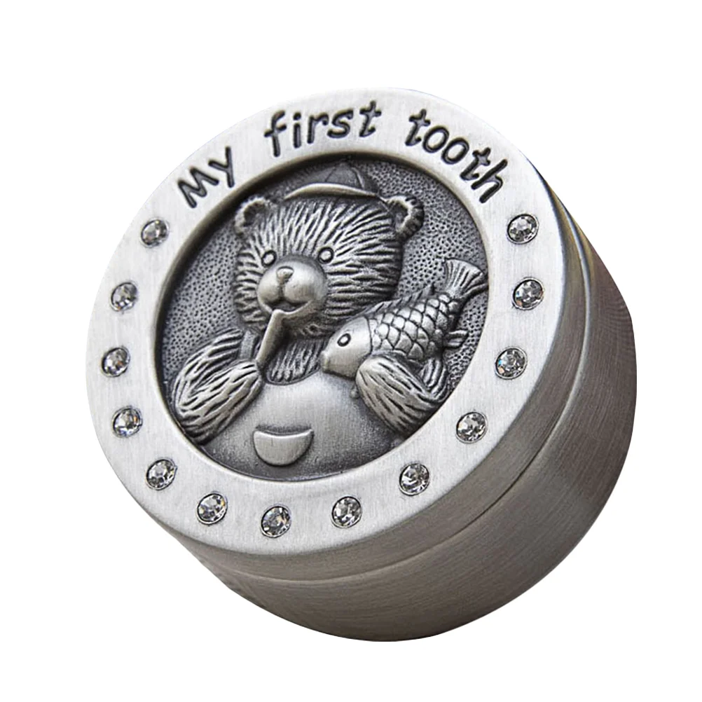 

Baby Tooth Box Kids Gift Collection Organizer Holder Metal Case Men Women Shower