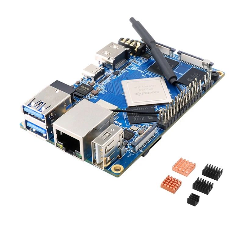 

BSL для Orange Pi 4 LTS + радиатор 4 Гб DDR4 16 Гб EMMC RK3399 Wifi + BT5.0 Gigabit Ethernet работает Android Ubuntu Debian OS