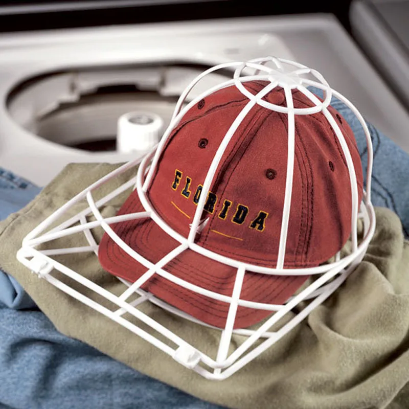 Protector de limpieza de gorra de bola, marco de lavado, jaula, gorra de béisbol, marco de lavado, bolsa de lavandería, suministros de lavandería