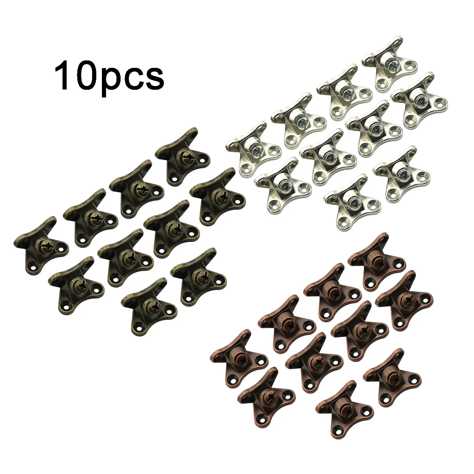 

10pcs Detachable Combination Butterfly Corner Bulkhead Bracket Right Angle Corner Bracket For Cabinets Doors Wardrobes Bed Desk