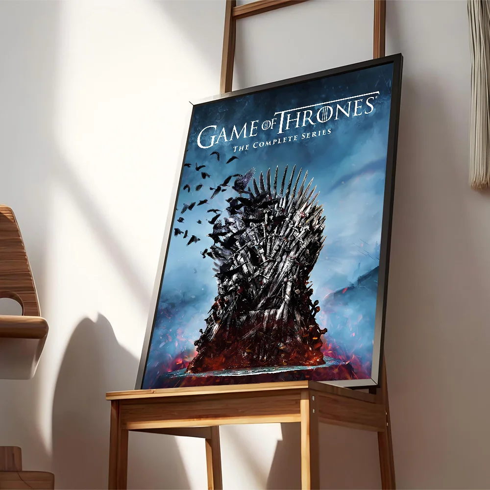TV-G-Game Of Thrones Whitepaper Poster Waterproof Paper Sticker Coffee House Bar Posters Wall Stickers