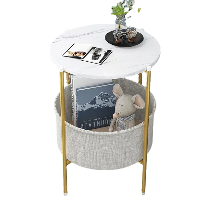 

Side Table Living Room Furniture Modern Luxury Marble Wrought Iron Coffee Table Hotel Restaurant Console Table For Hallway