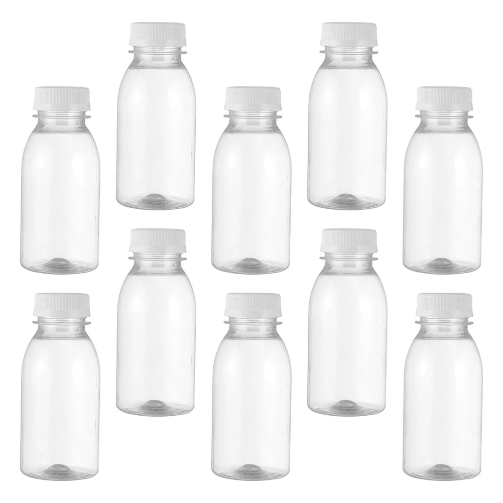 

Bottles Bottle Containers Reusable Beverage Plastic Milk Clear Empty Drink Lids Water Caps Storage Transparent Container Juicing