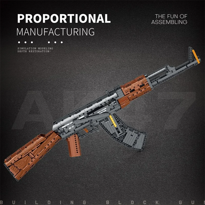 Высокотехнологичный спецназ военный пистолет WW2 оружие русская AK-47 штурмовая