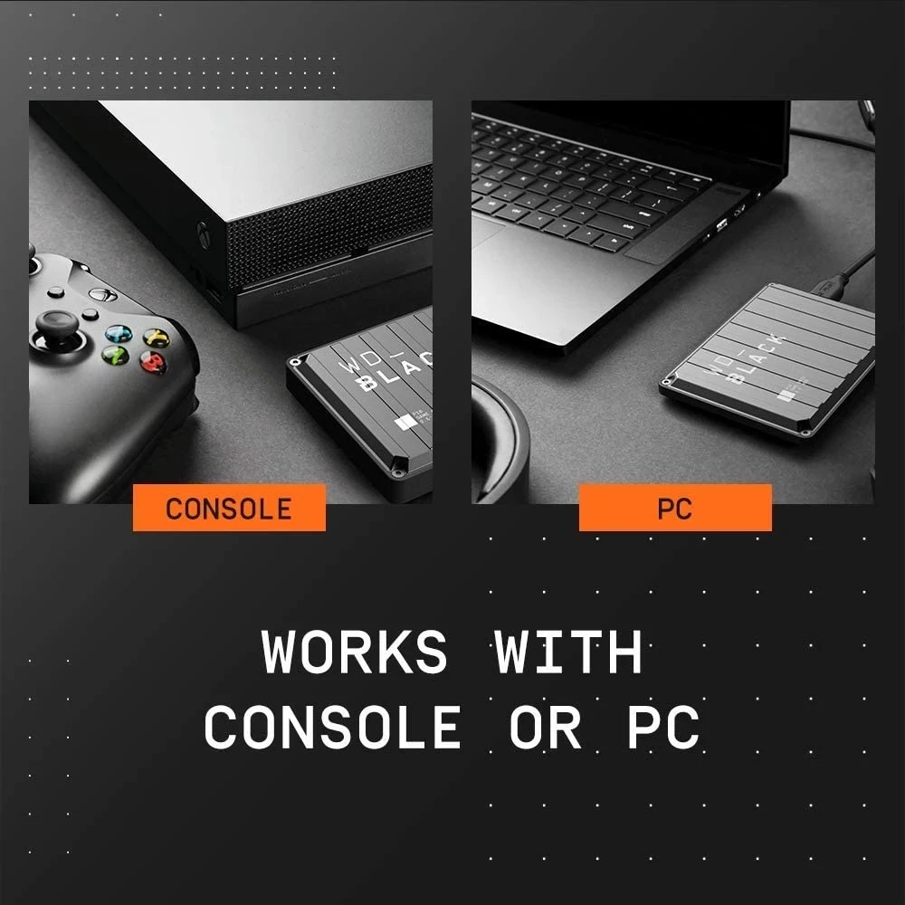 Портативный игровой жесткий диск Western Digital WD Black P10 внешний HDD 5 ТБ 4 телефон