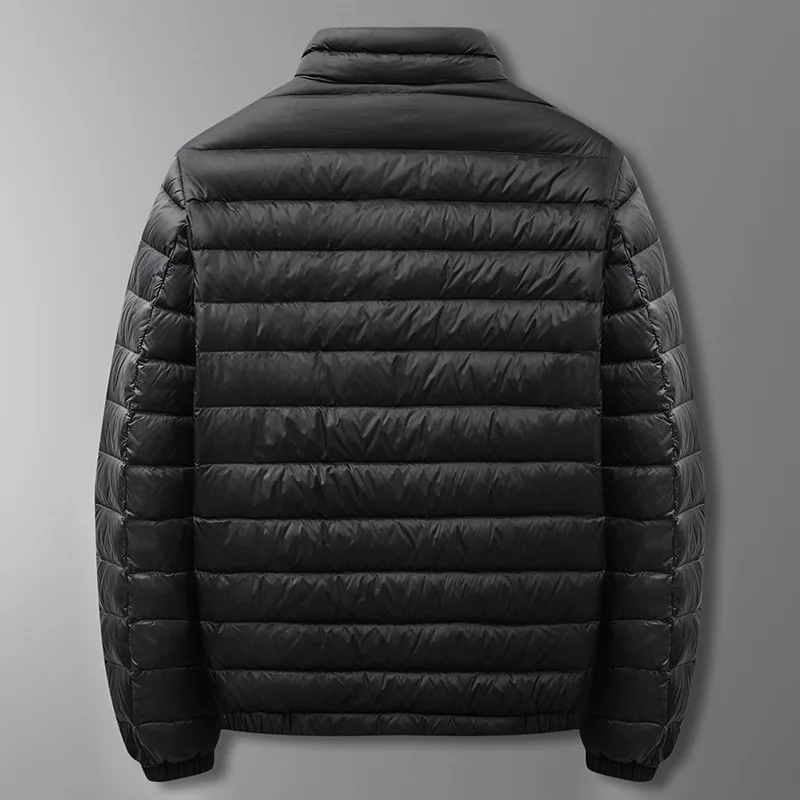 4XL 5XL 6XL 7XL lightweight down jacket 2022 winter brand clothing fashion armband men's casual big size loose warm down jacket