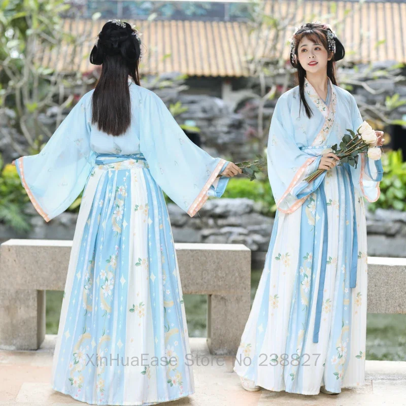 Женские платья Hanfu в стиле Хань элемент традиционная одежда старинном китайском