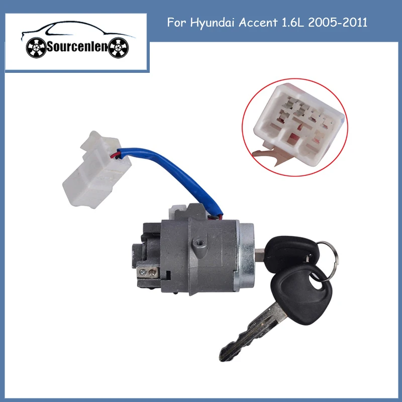 

Ignition Lock Cylinder & Keys for Hyundai Accent 1.6L 2005-2011 OE# US-617L US617L 819201EA00