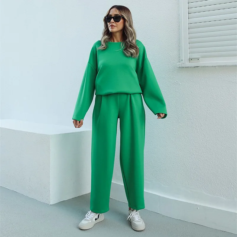 

Women's Tracksuit Two Piece Set Loose Jogger Pants Sets Female 2022 Autumn Casual Lady Sportswear Suit New Fashion Lady Suits